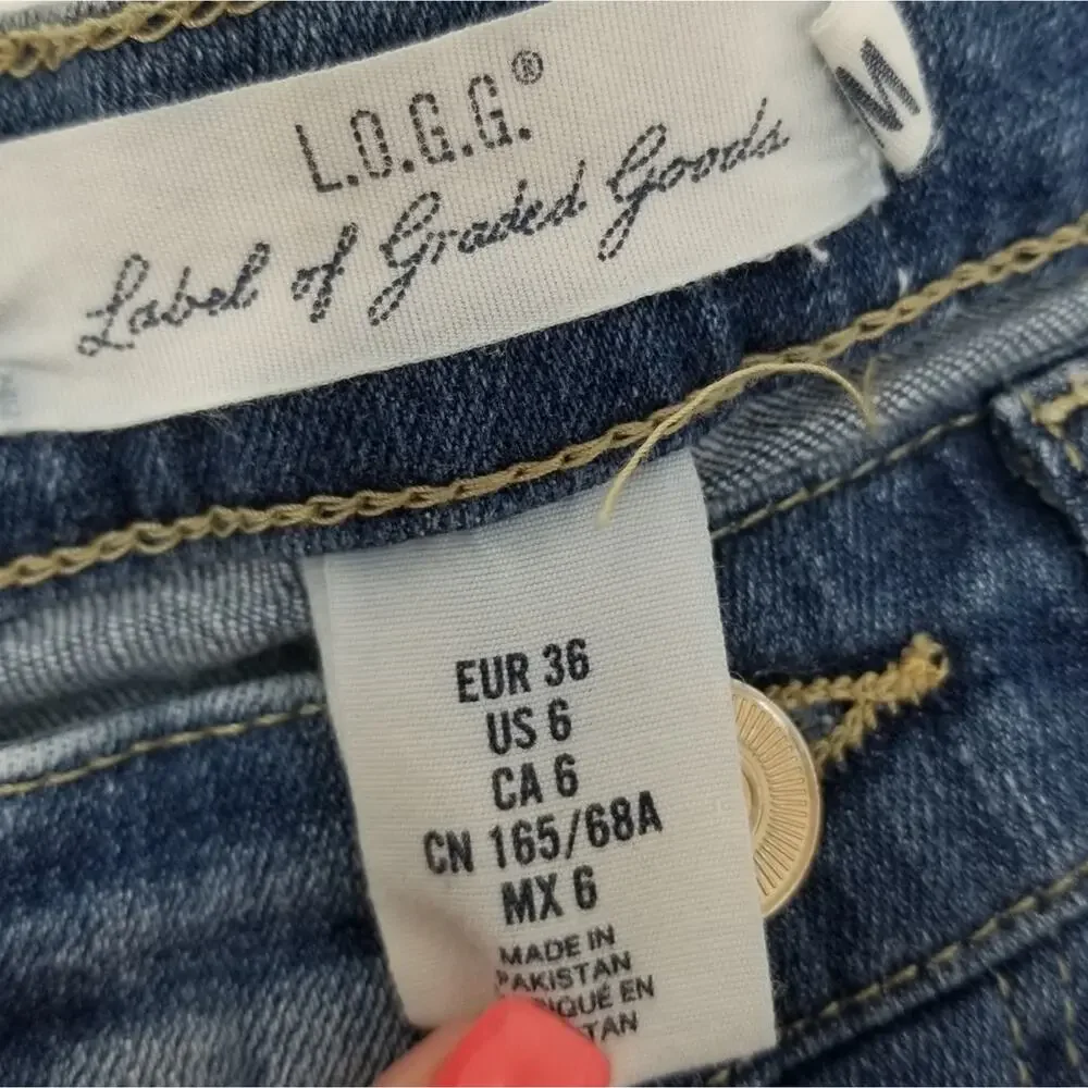 Logg Denim Shorts‎ Long Bermuda Shorts Size 4 - 6